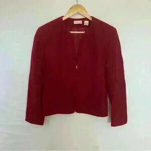 Vintage Ann Taylor Blazer Red Size 10